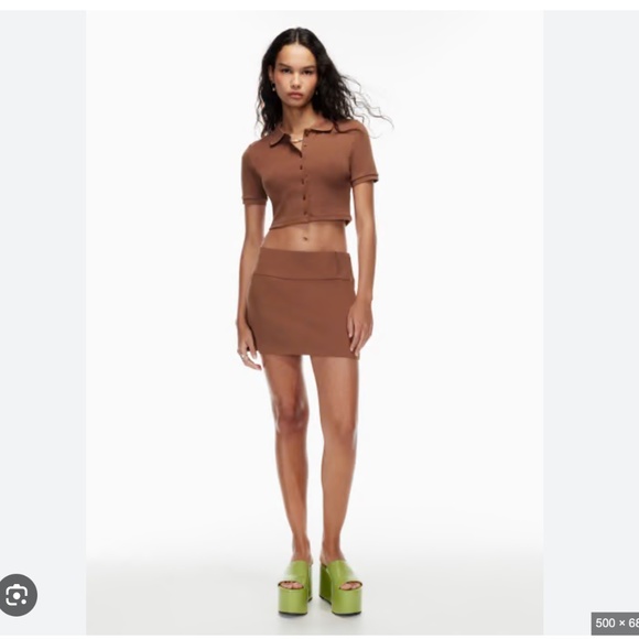 Plaid Sunday Best Aritzia Wendy Plaid Mini Fitted Preppy Skirt 90s Size 6 - Picture 3 of 14